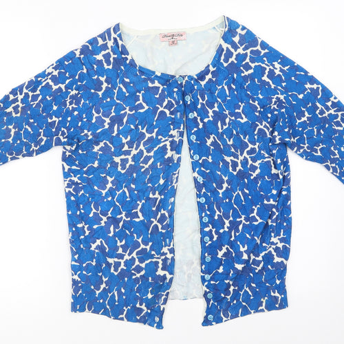 Devils Dolls Womens Blue   Cardigan Jumper Size 16