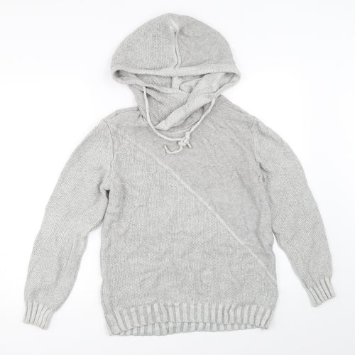 Ce & Ce Womens Grey   Pullover Hoodie Size L