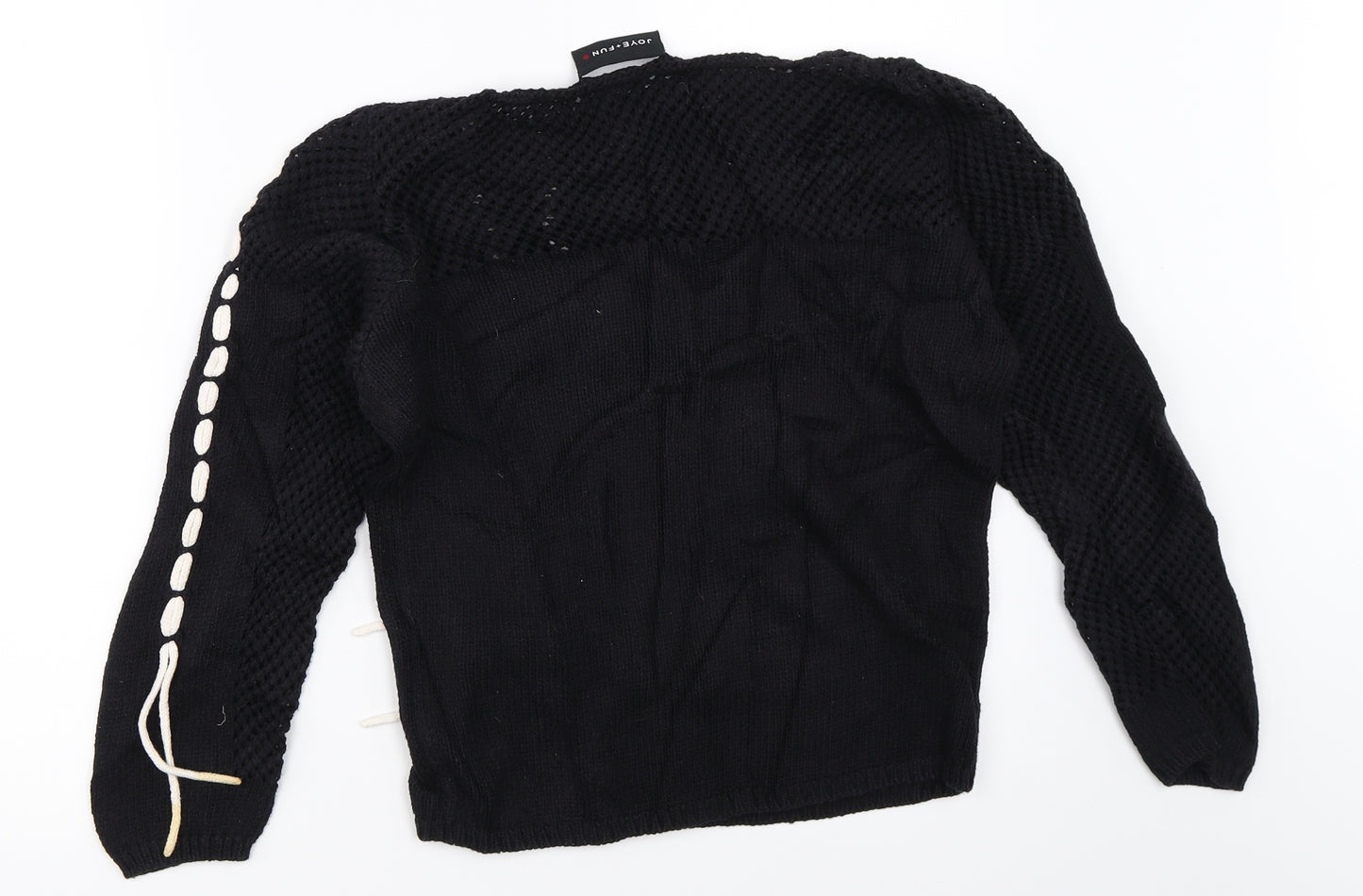 Joye + Fun Womens Black   Pullover Jumper Size 38