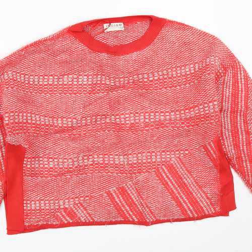 Marks and Spencer Womens Red   Pullover Jumper Size 14