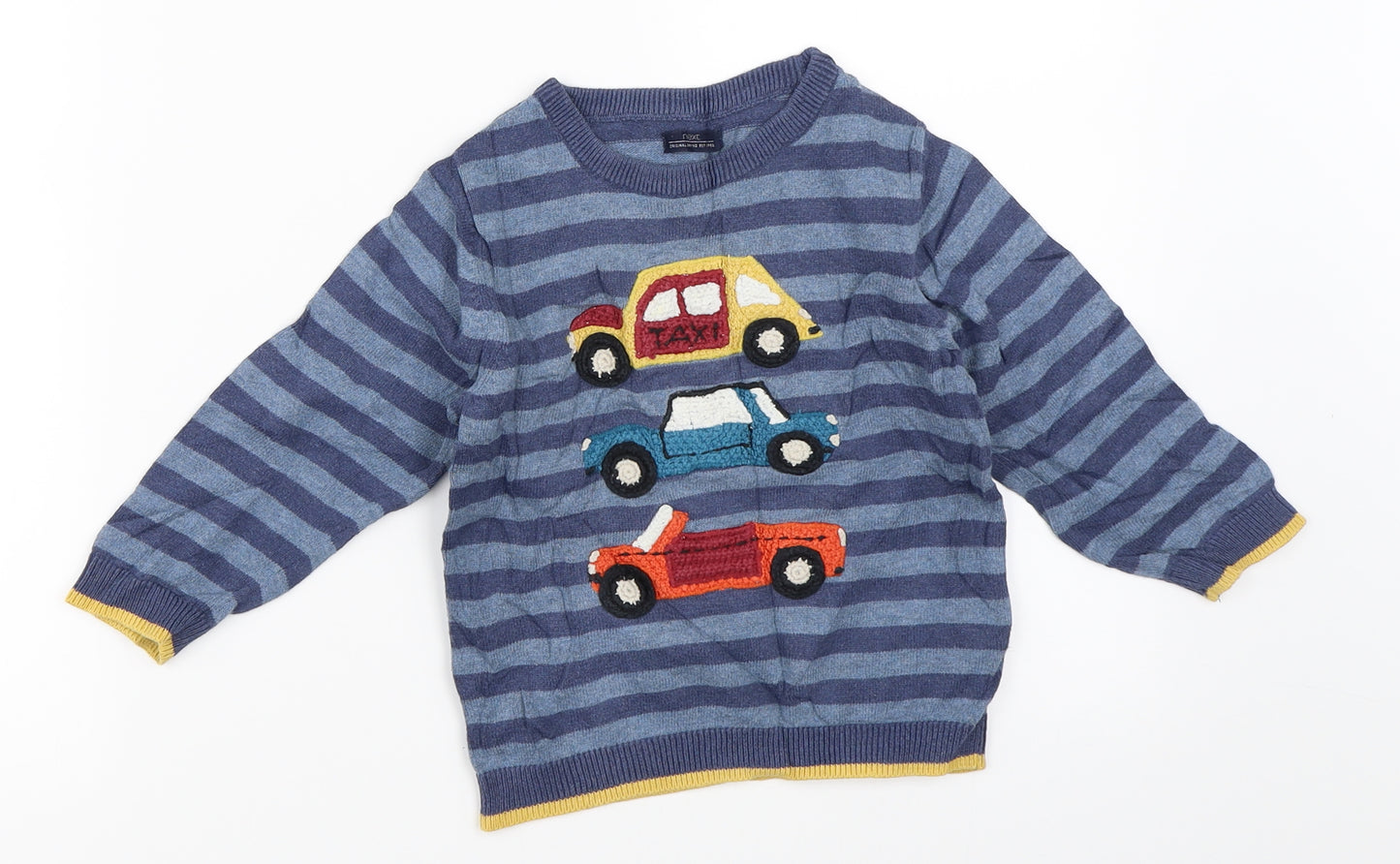 NEXT Boys Blue Striped  Pullover Jumper Size 18-24 Months