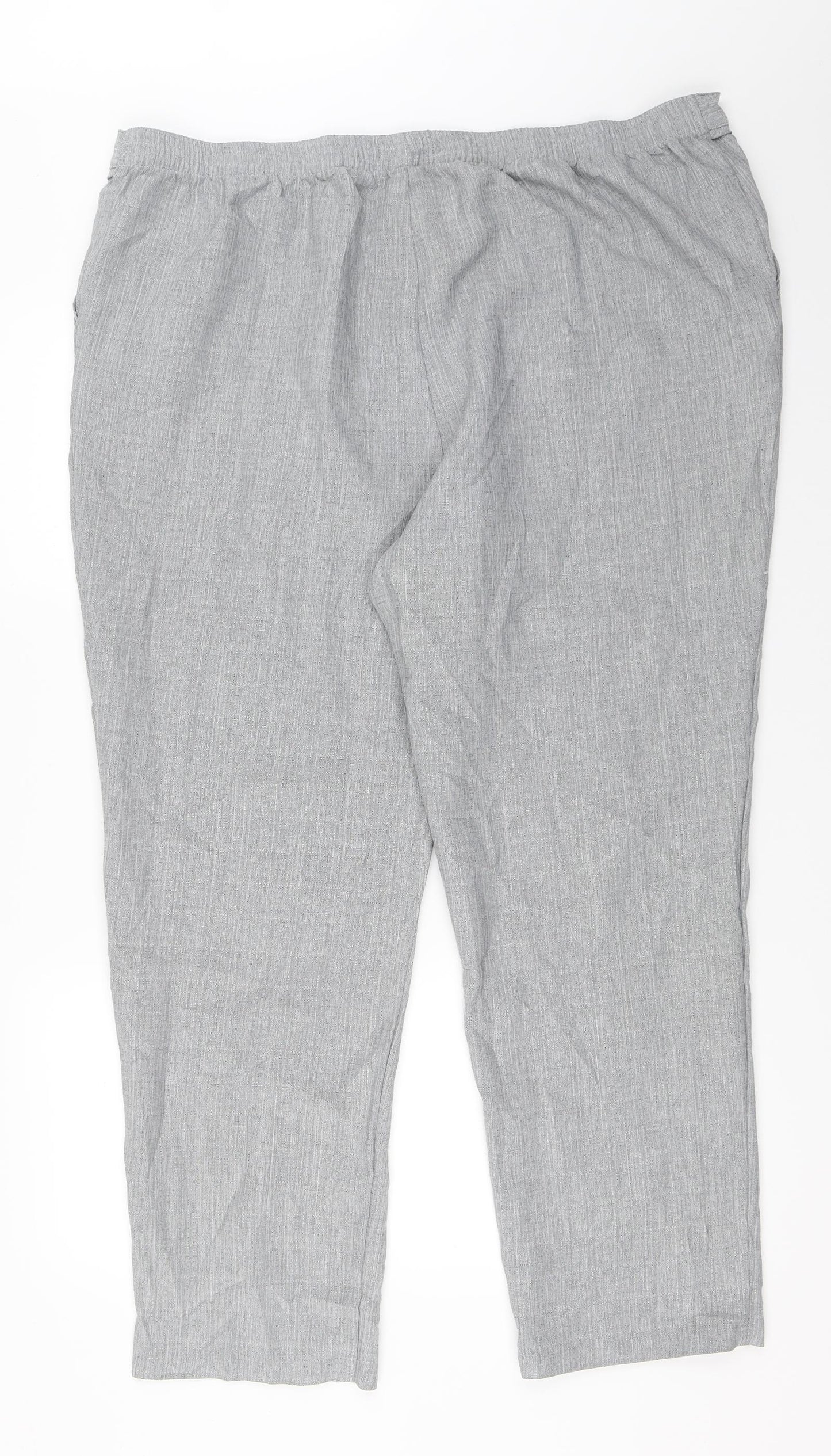 Marks and Spencer Womens Grey   Trousers  Size 22 L29 in