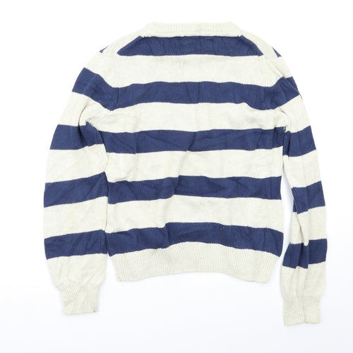 Howick Boys Blue Striped  Pullover Jumper Size 9-10 Years