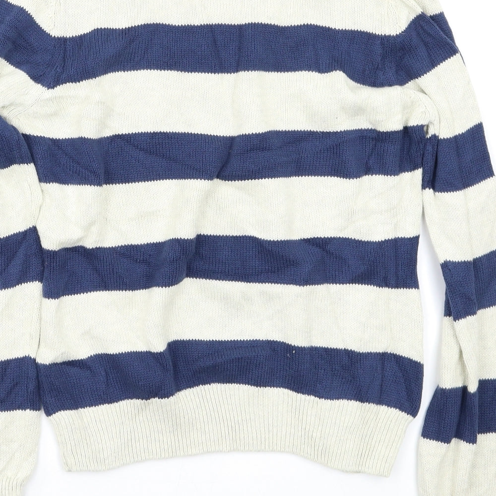 Howick Boys Blue Striped  Pullover Jumper Size 9-10 Years