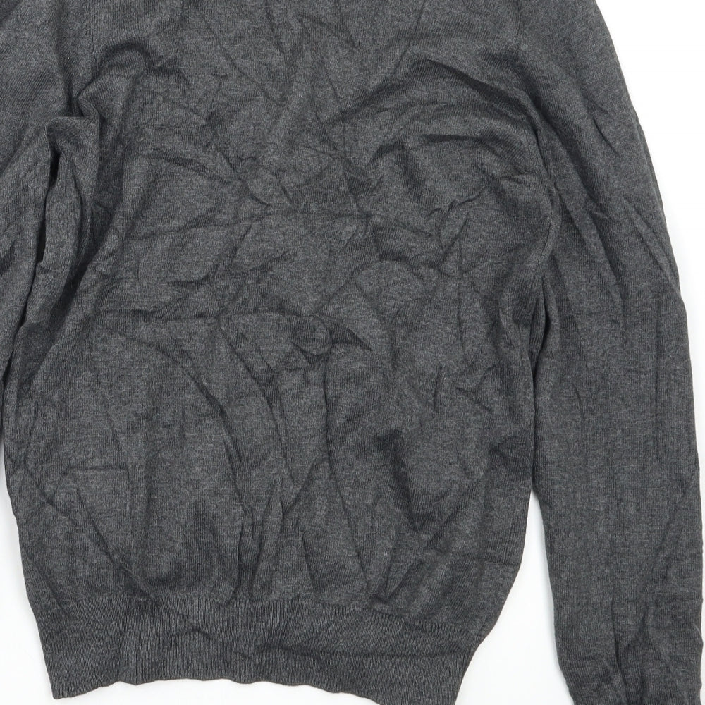 M&S Girls Grey   Cardigan Jumper Size 11 Years