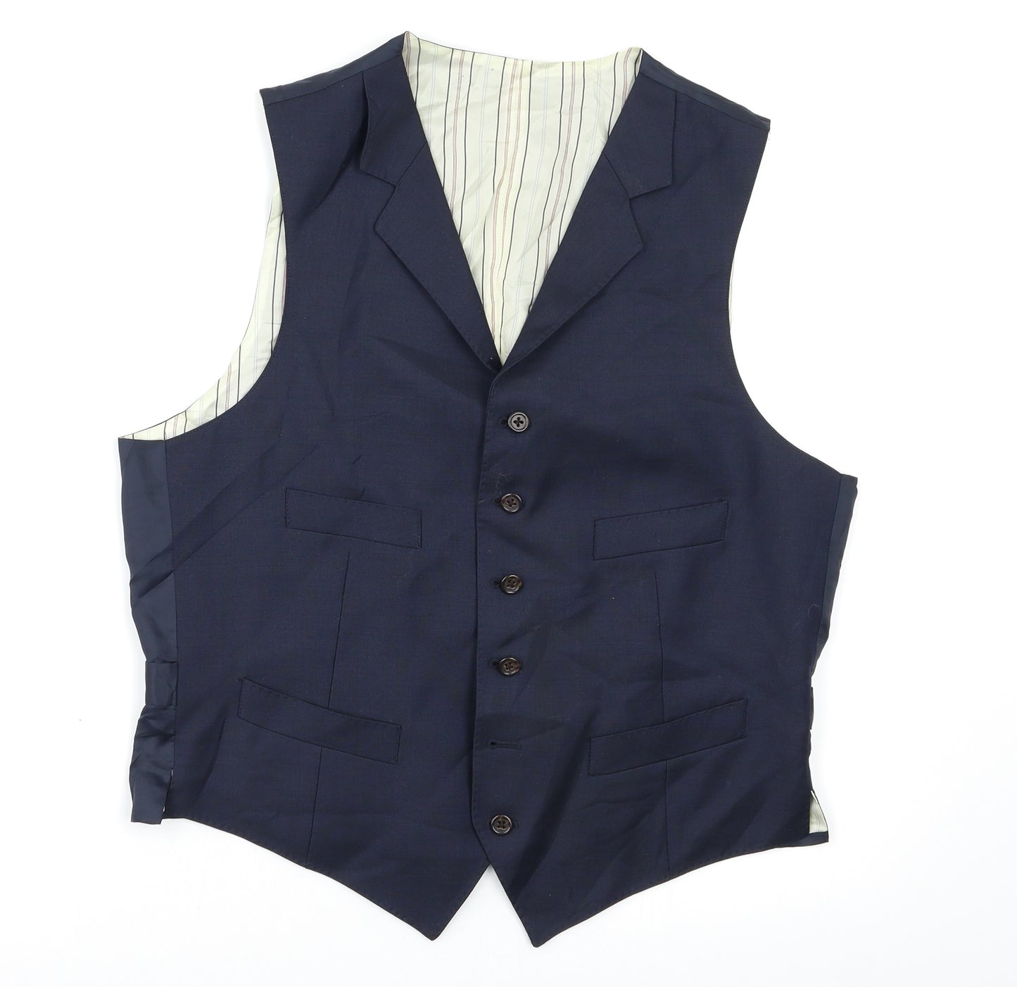 Polo Ralph Lauren Mens Blue   Jacket Suit Waistcoat Size 38