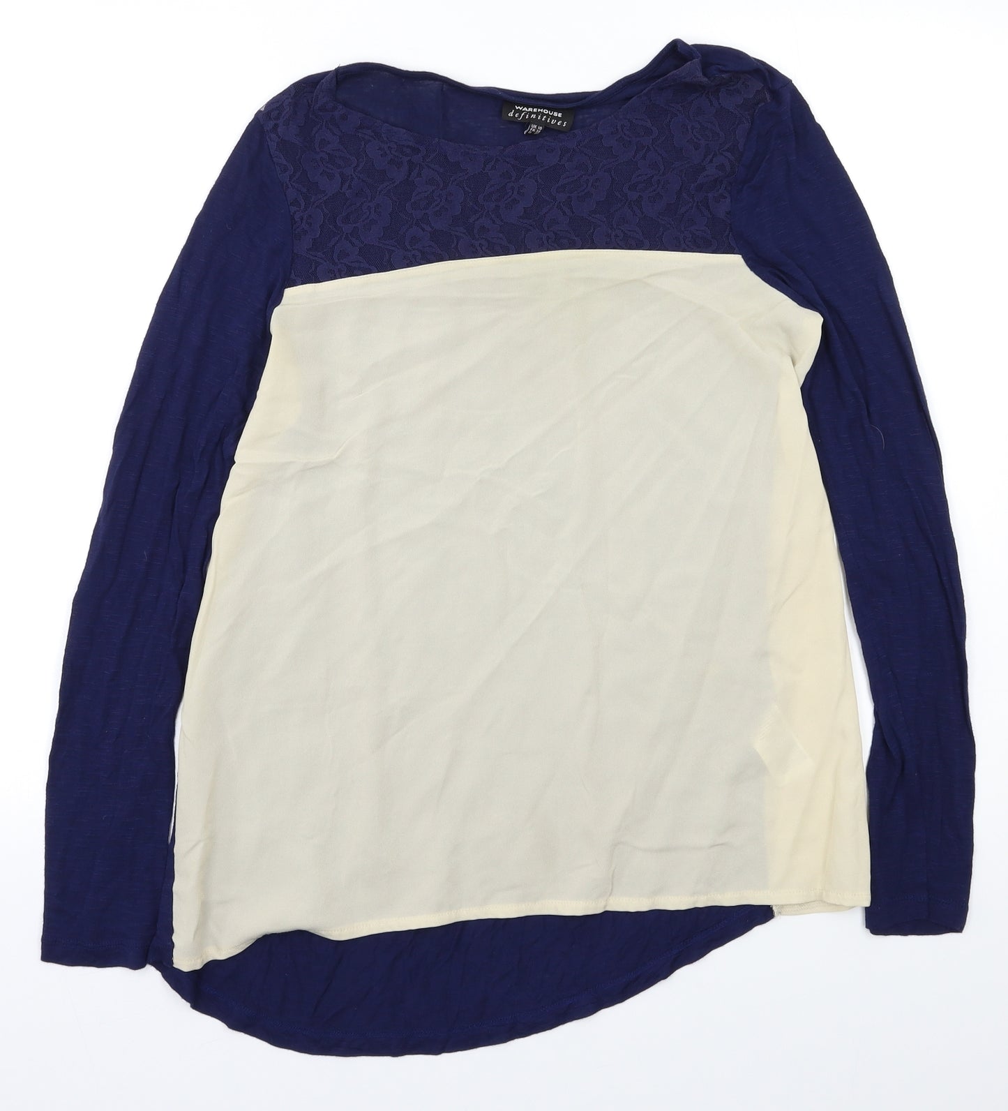 Wareh Womens Blue   Basic Blouse Size 10