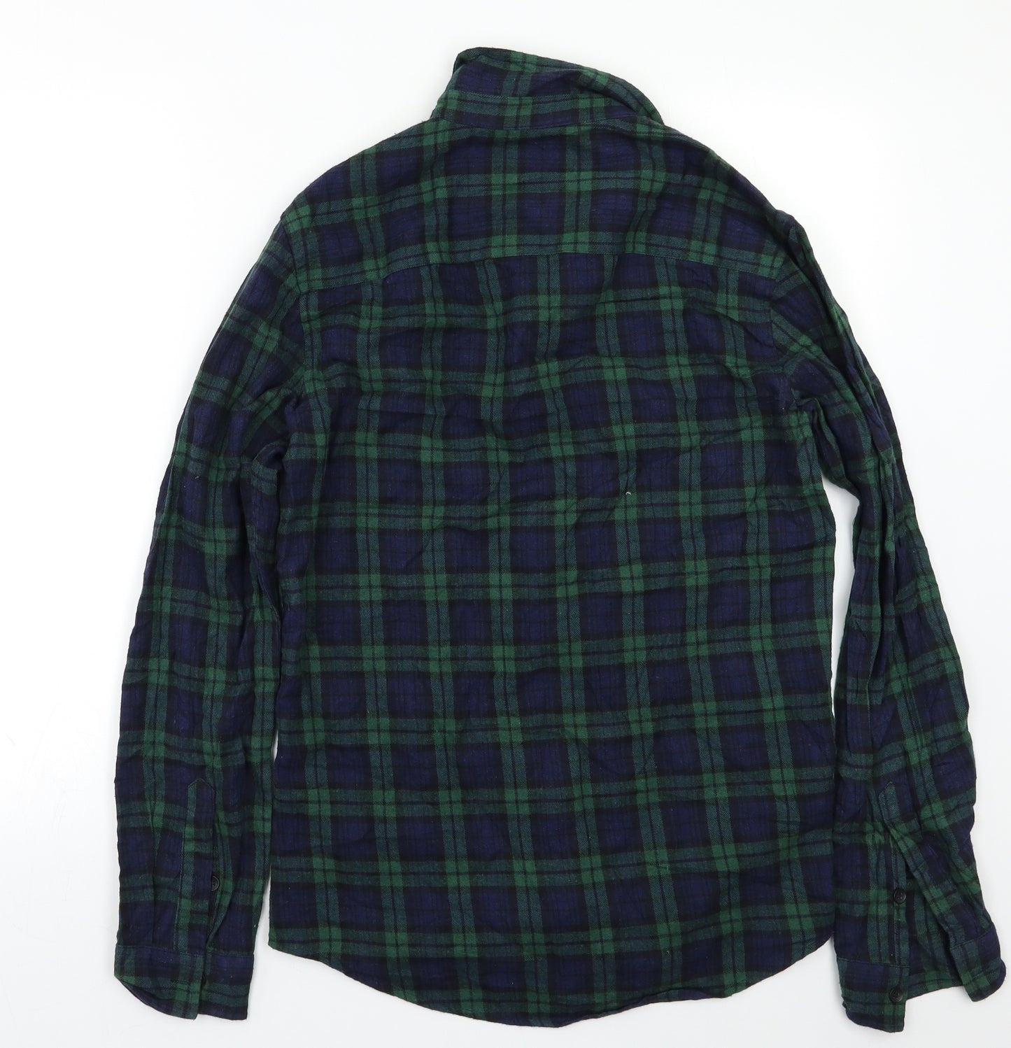 New Look Mens Green Check   Button-Up Size S