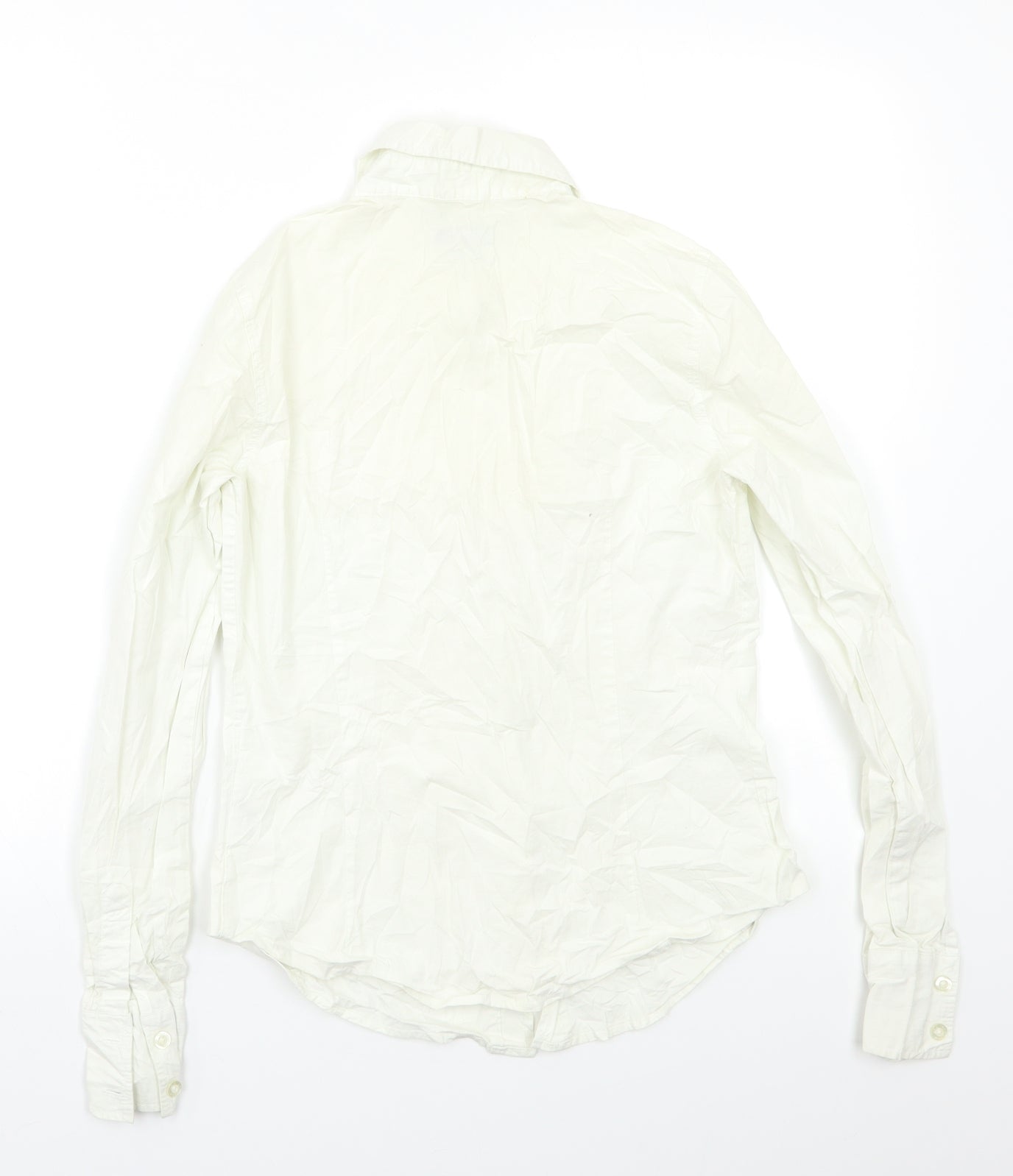 LCW Womens Ivory   Basic Button-Up Size M
