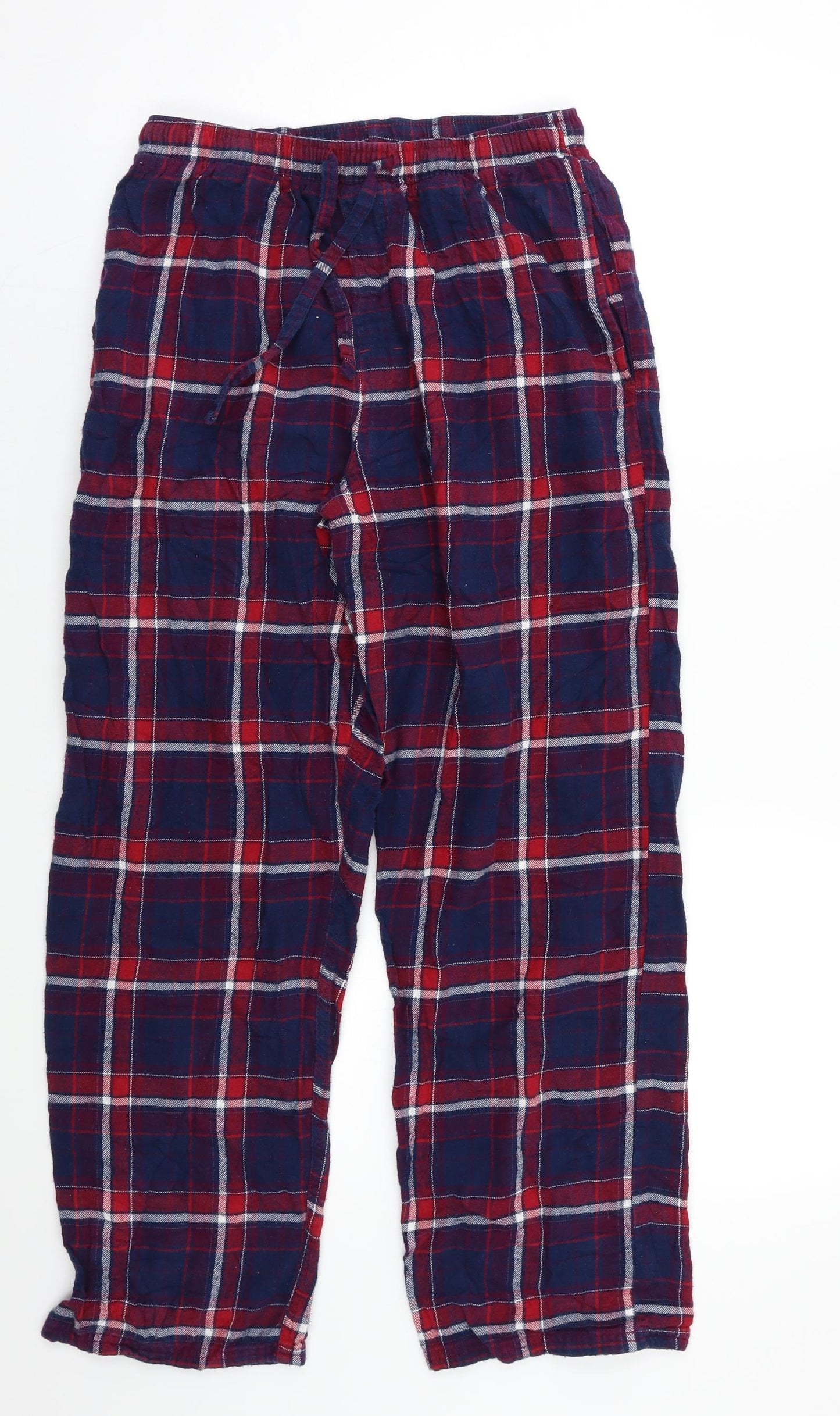 M&S Womens Multicoloured Check   Pyjama Pants Size S
