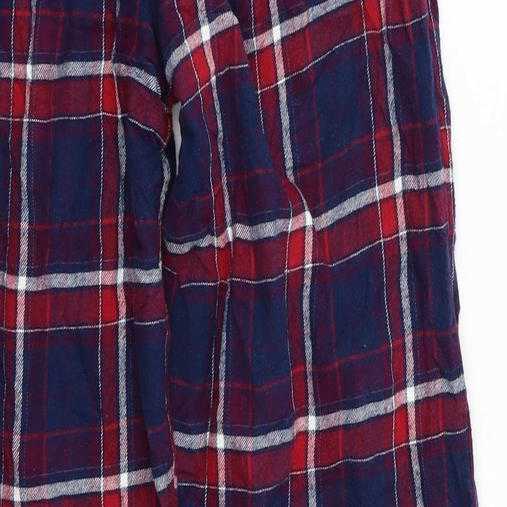 M&S Womens Multicoloured Check   Pyjama Pants Size S