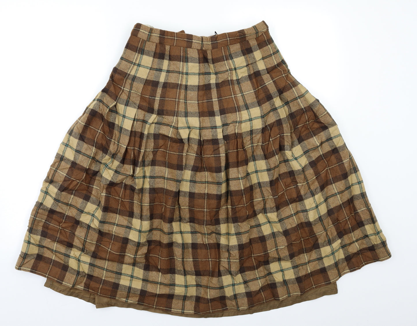 Murray Brothers Womens Beige Check  Cargo Skirt Size S