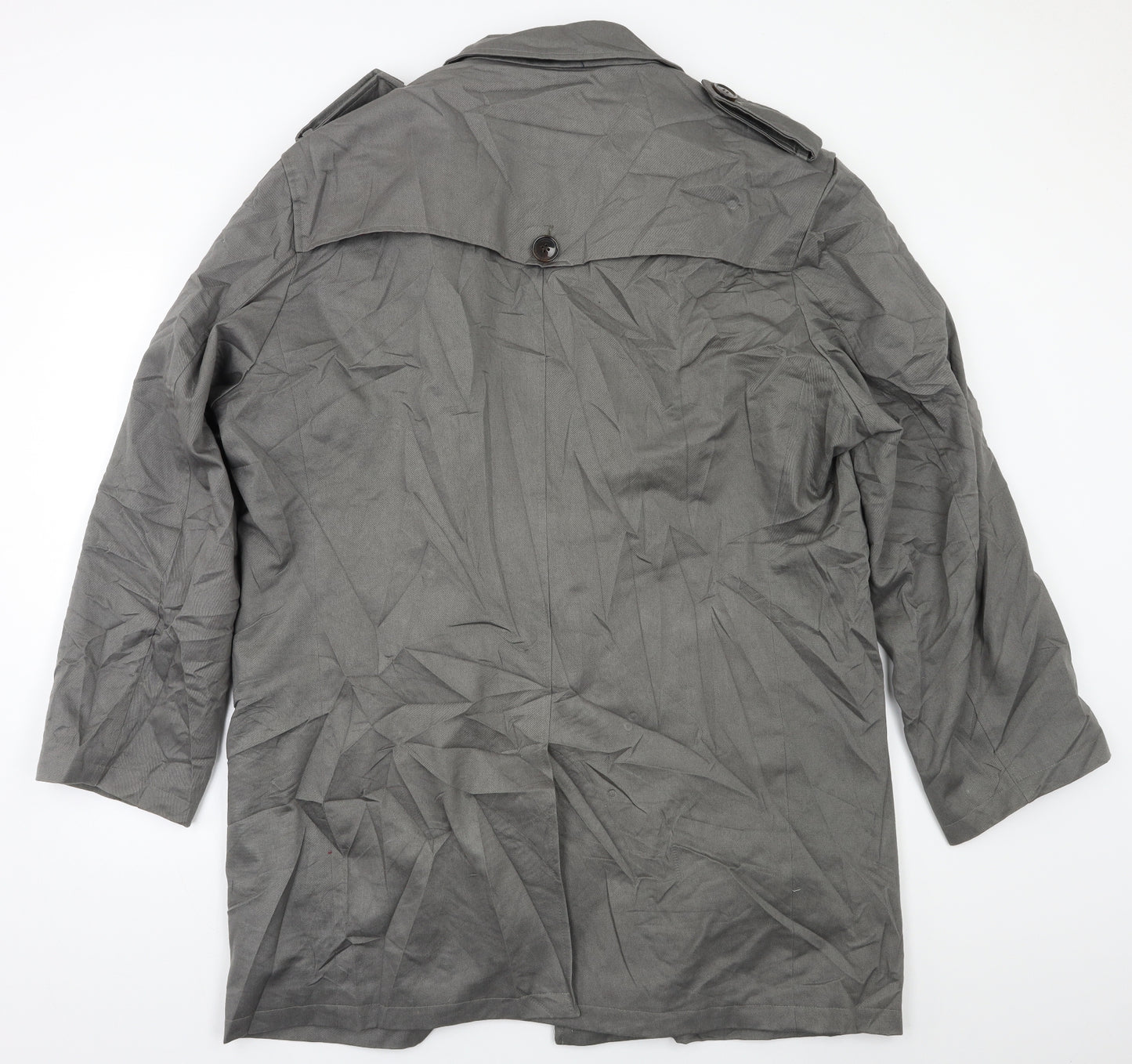Samuel Windsor Mens Grey   Overcoat Coat Size L