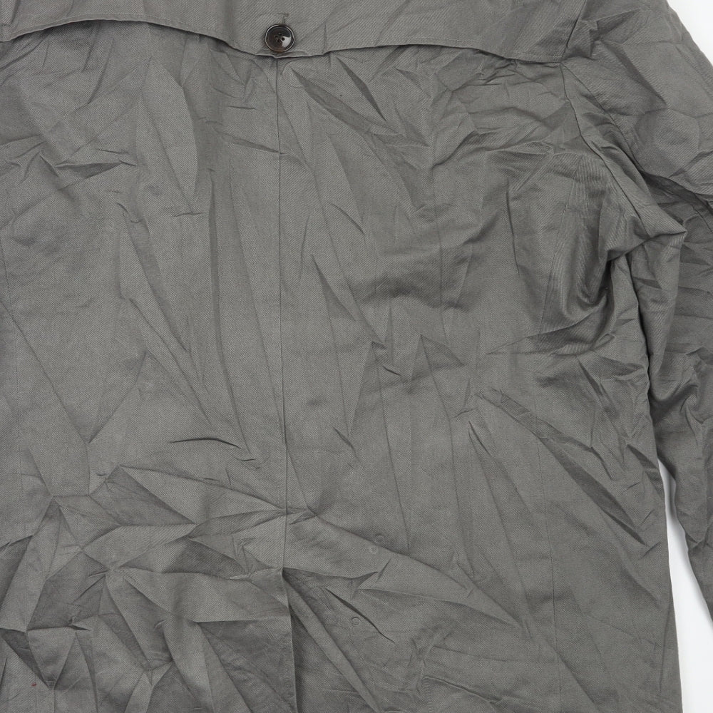 Samuel Windsor Mens Grey   Overcoat Coat Size L