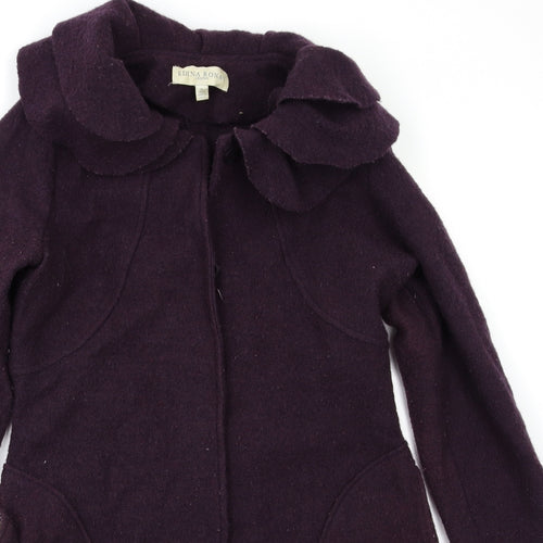 Edina Ronay Womens Purple   Overcoat Blazer Size M