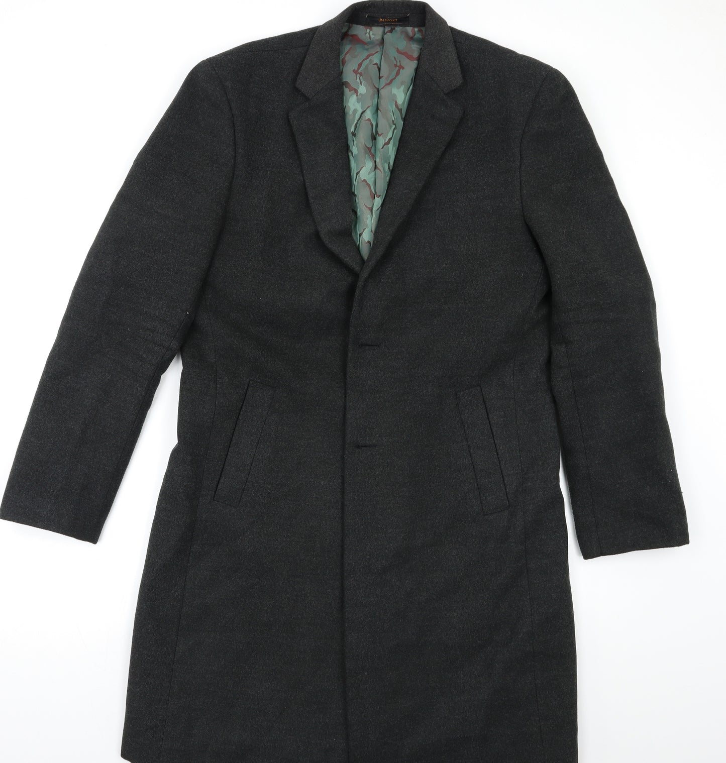 Pamoni Mens Grey   Overcoat Blazer Size 40