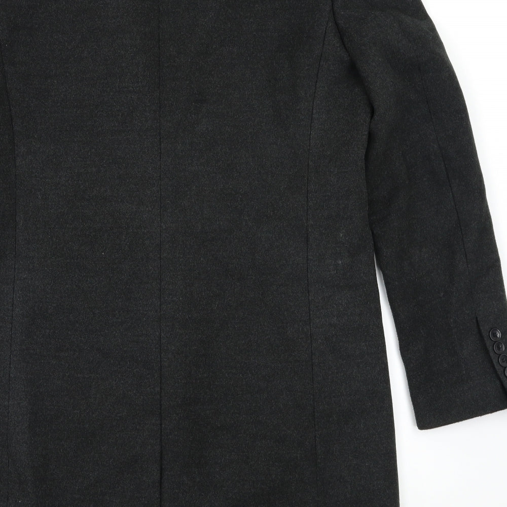 Pamoni Mens Grey   Overcoat Blazer Size 40