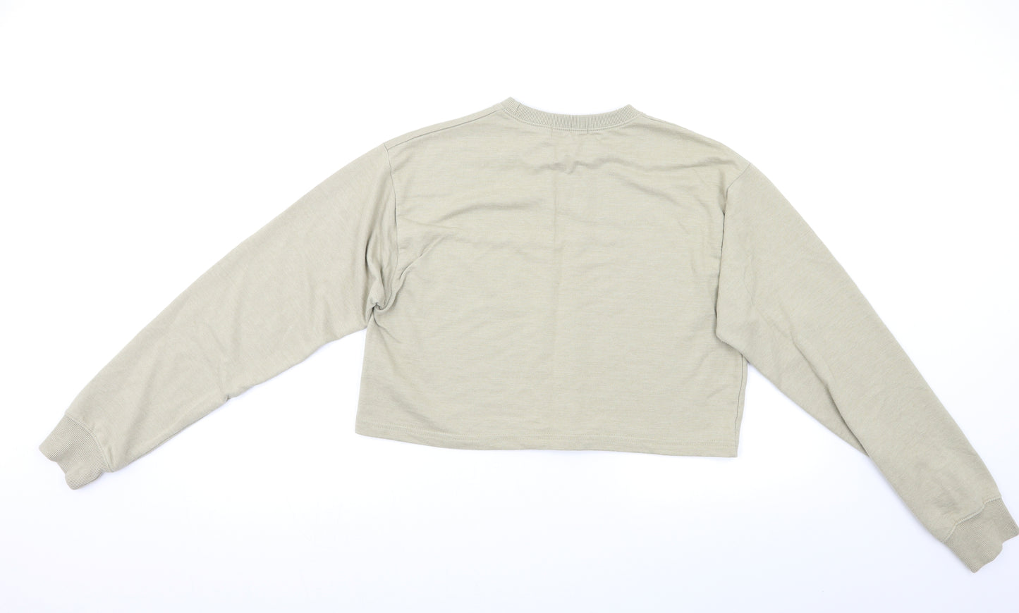 Missguided Womens Beige   Pullover Sweatshirt Size S