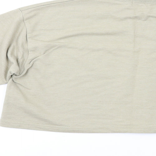 Missguided Womens Beige   Pullover Sweatshirt Size S