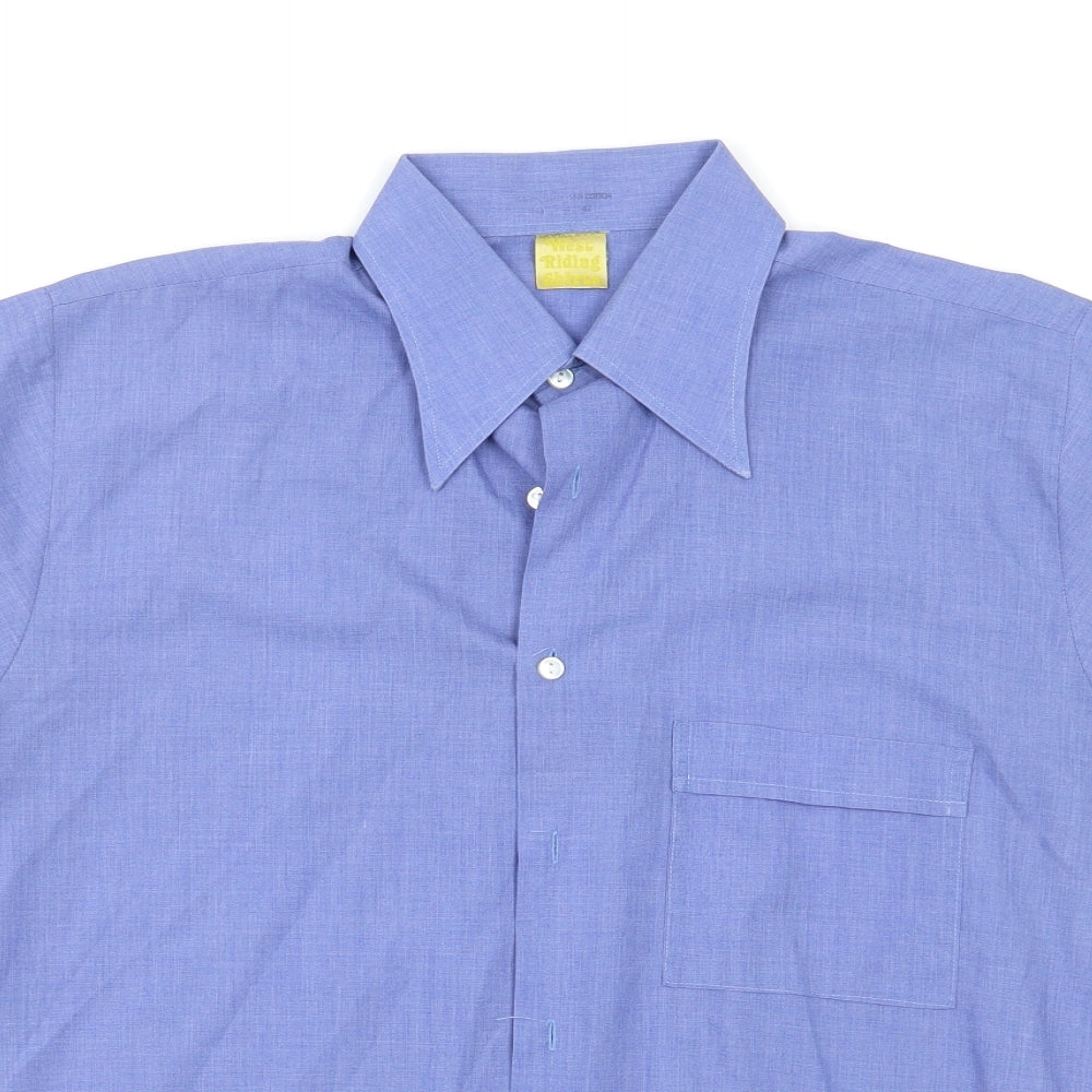 West Riding Shirt Mens Blue    Button-Up Size M