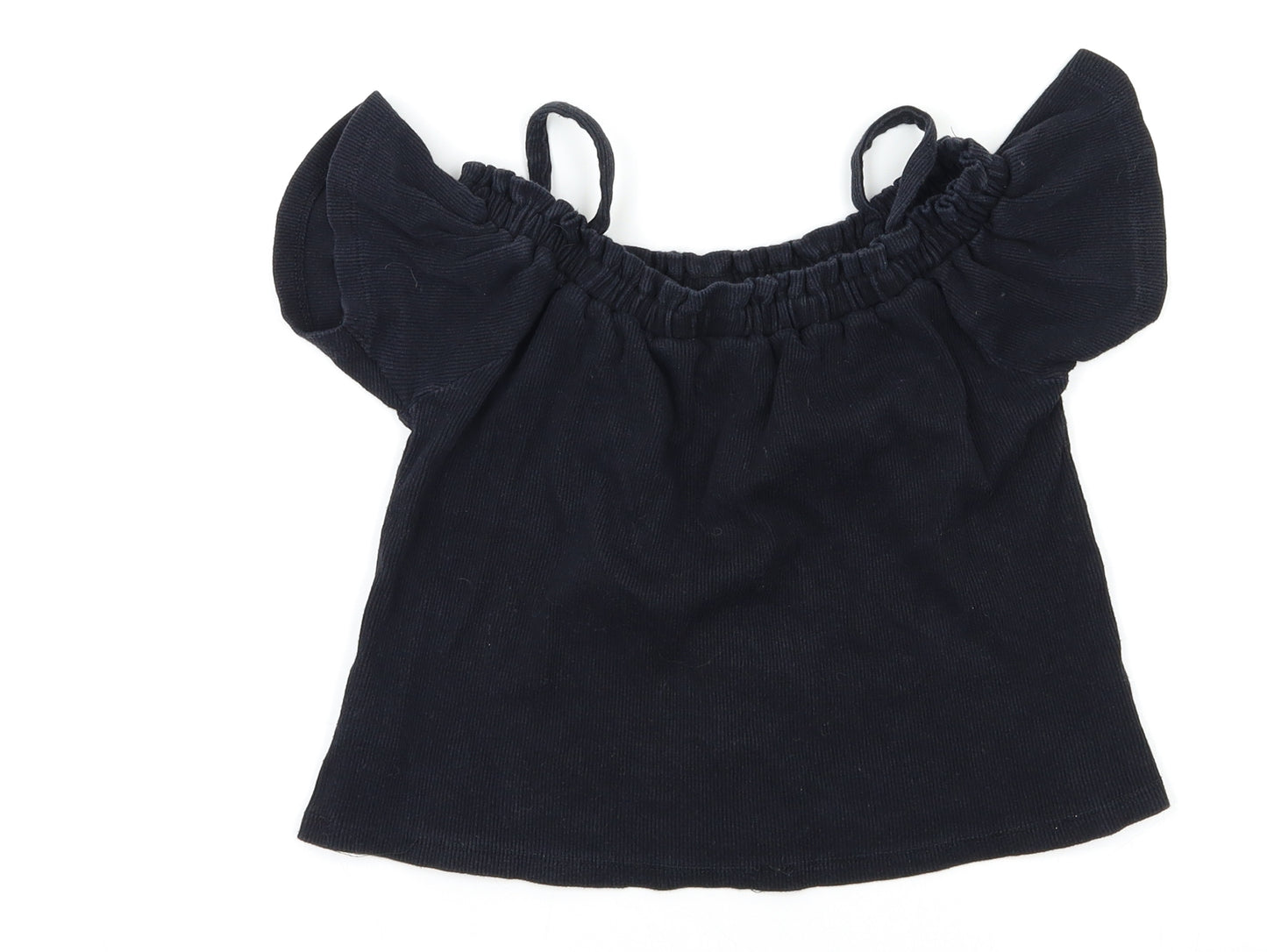 Primark Girls Black   Basic Blouse Size 9-10 Years