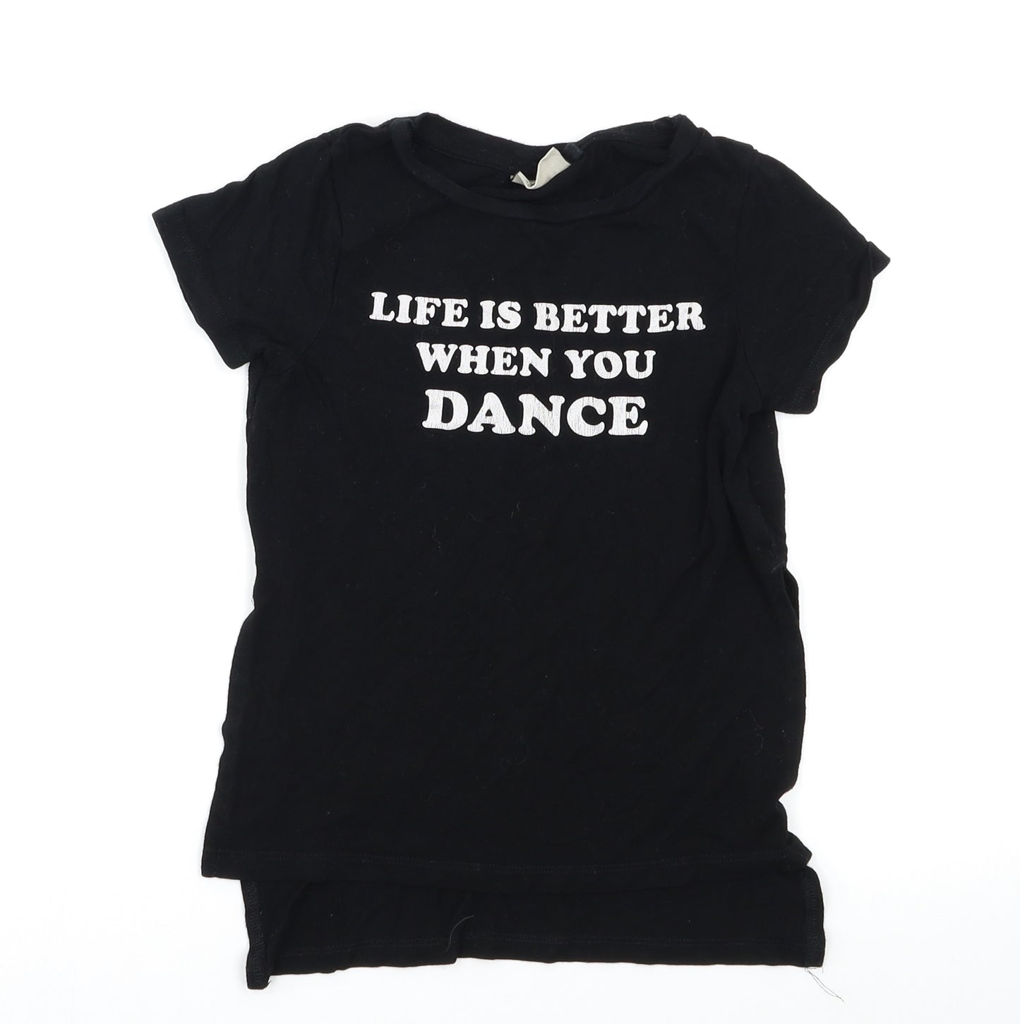 NEXT Girls Black   Basic T-Shirt Size 4 Years