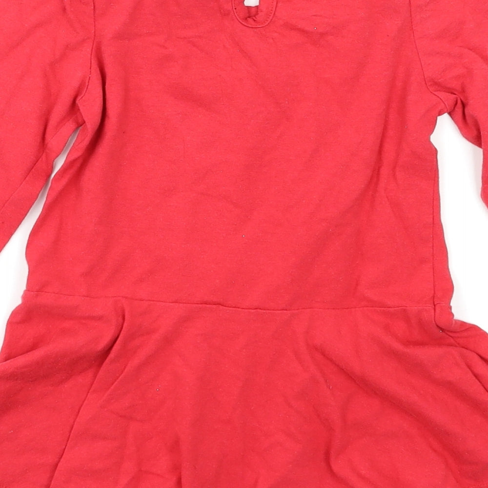 Buster Brown Girls Red   Skater Dress  Size 5 Years
