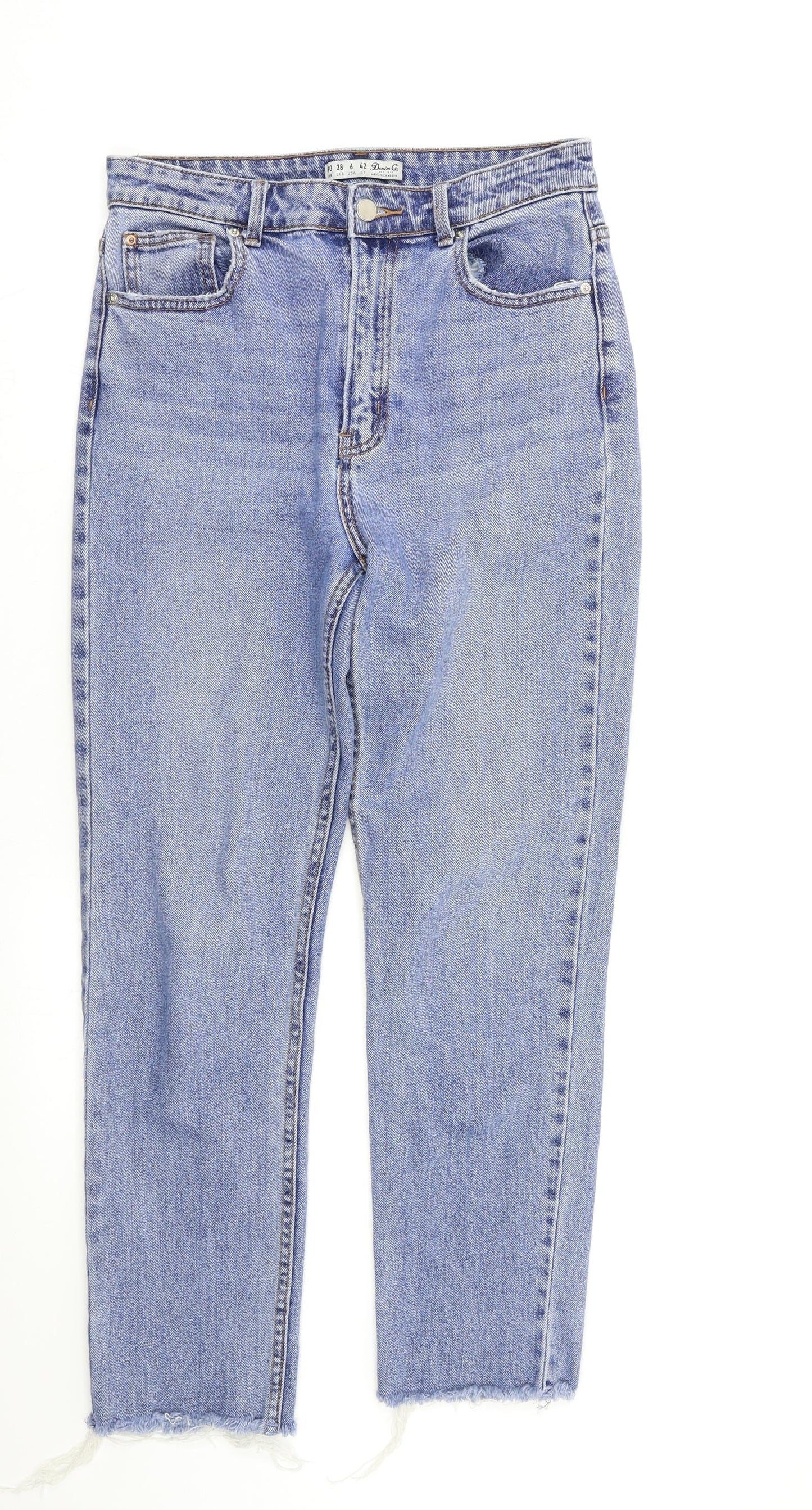 Primark Womens Blue   Straight Jeans Size 10 L25 in