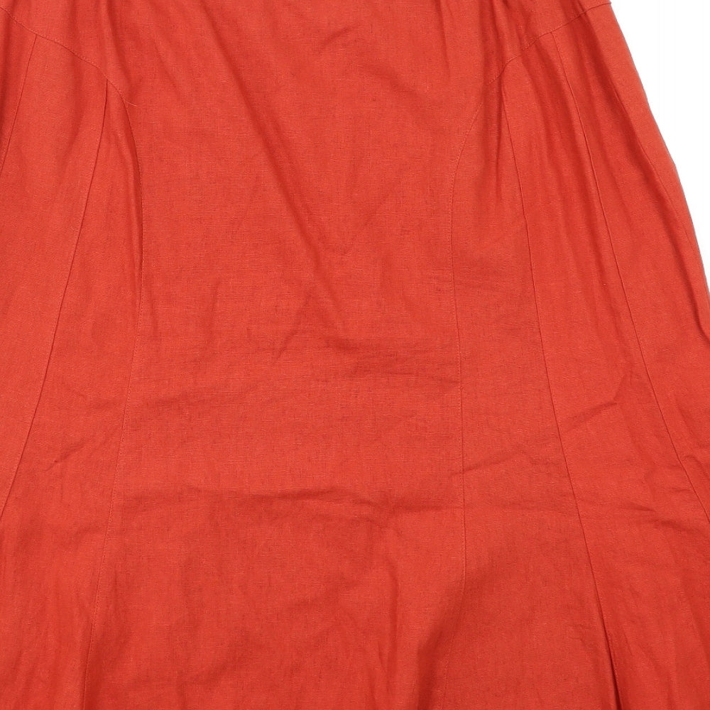 Papaya Womens Orange   A-Line Skirt Size 14