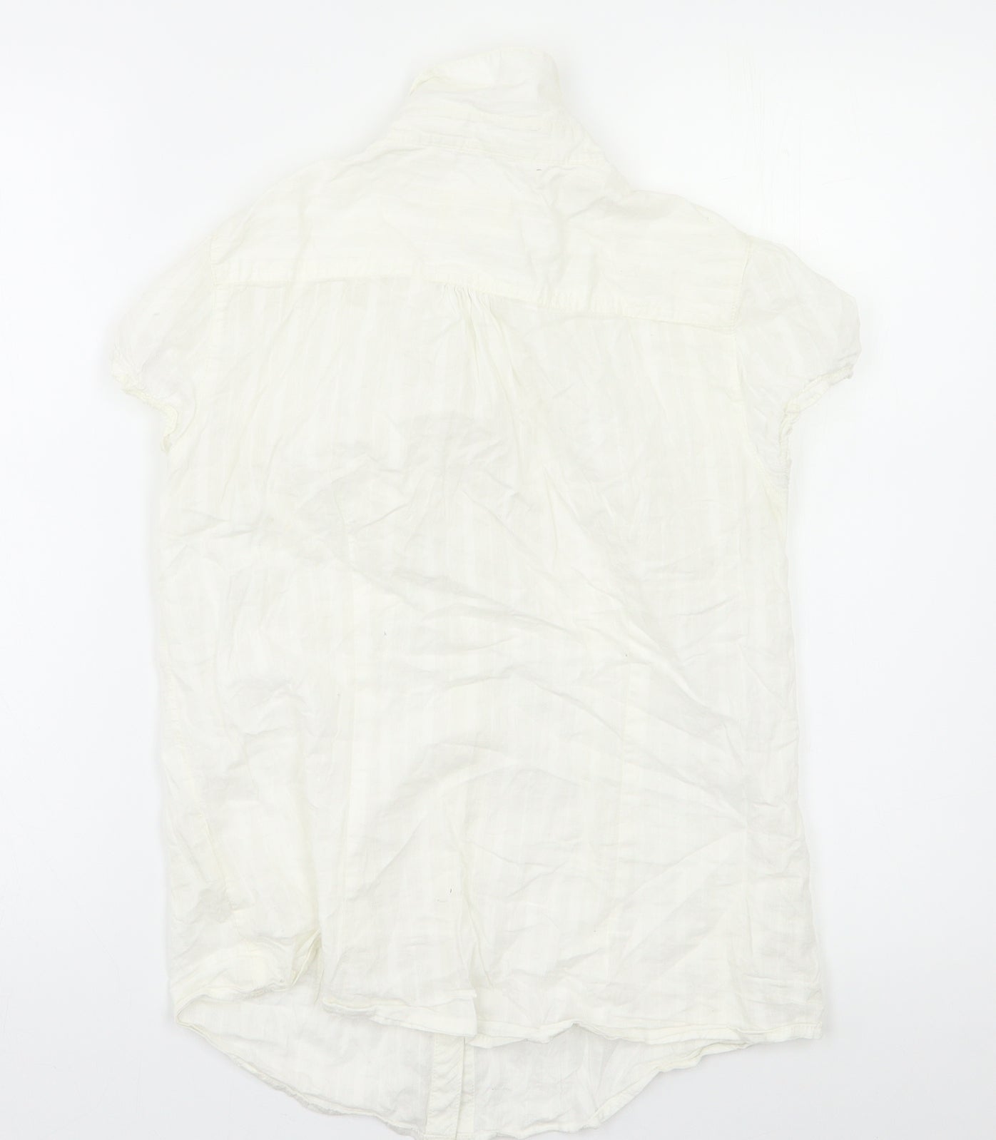 Oasis Womens White   Basic Button-Up Size 10