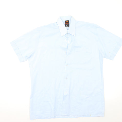 mandate Mens Blue    Button-Up Size L