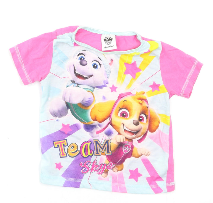 Nickelodeon Baby Pink Basic T-Shirt Size 18-24 Months - Paw Patrol