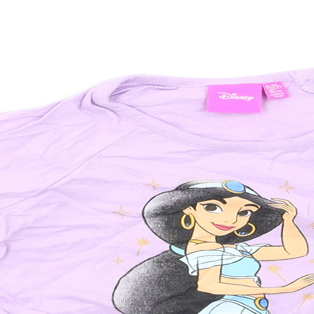 Disney Baby Purple   Basic T-Shirt Size 12 Months  - Jasmine Princess
