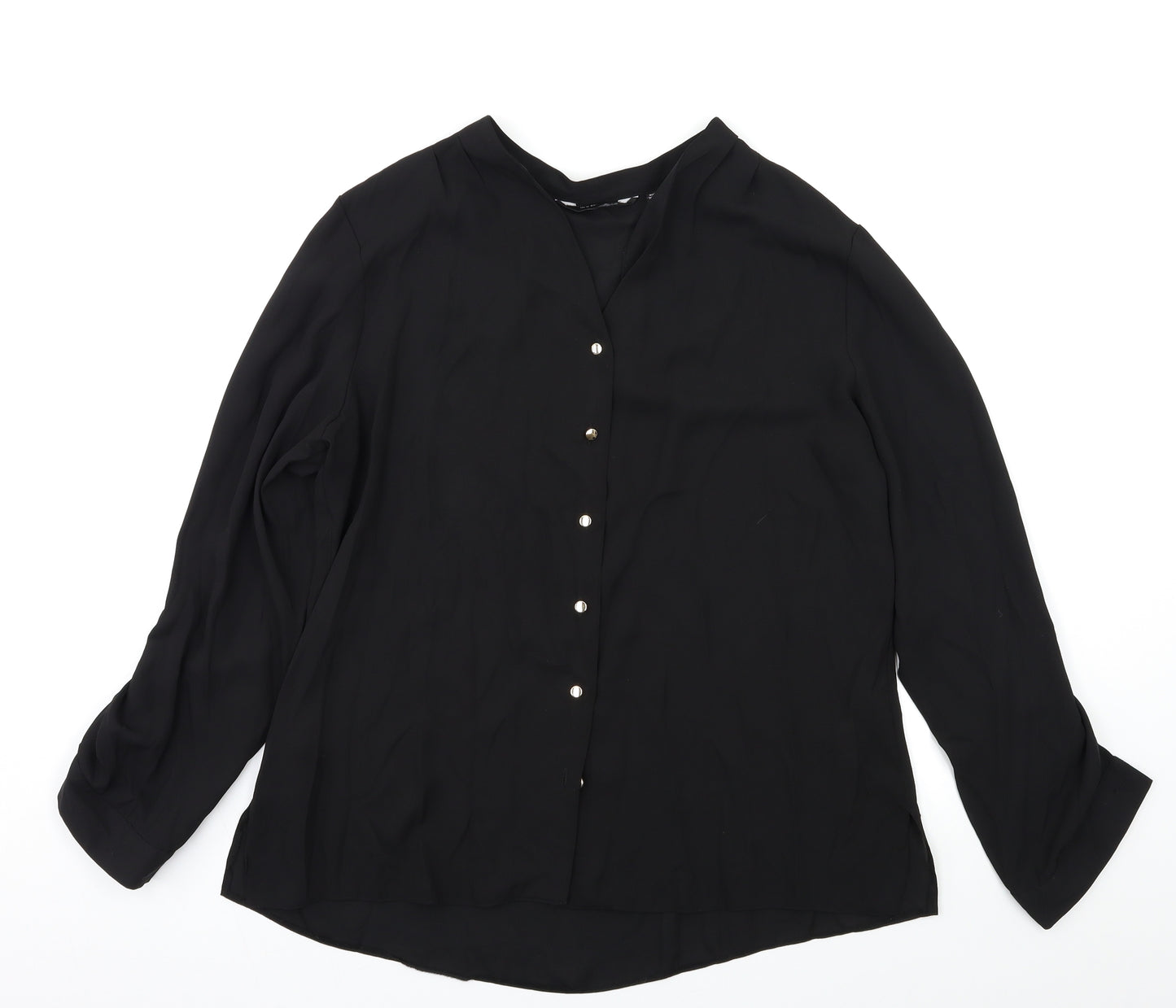 Dorothy Perkins Womens Black   Basic Blouse Size 16