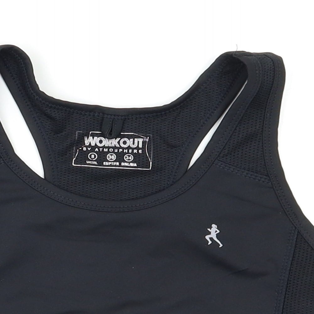 Atmosphere Womens Black   Basic Tank Size 8