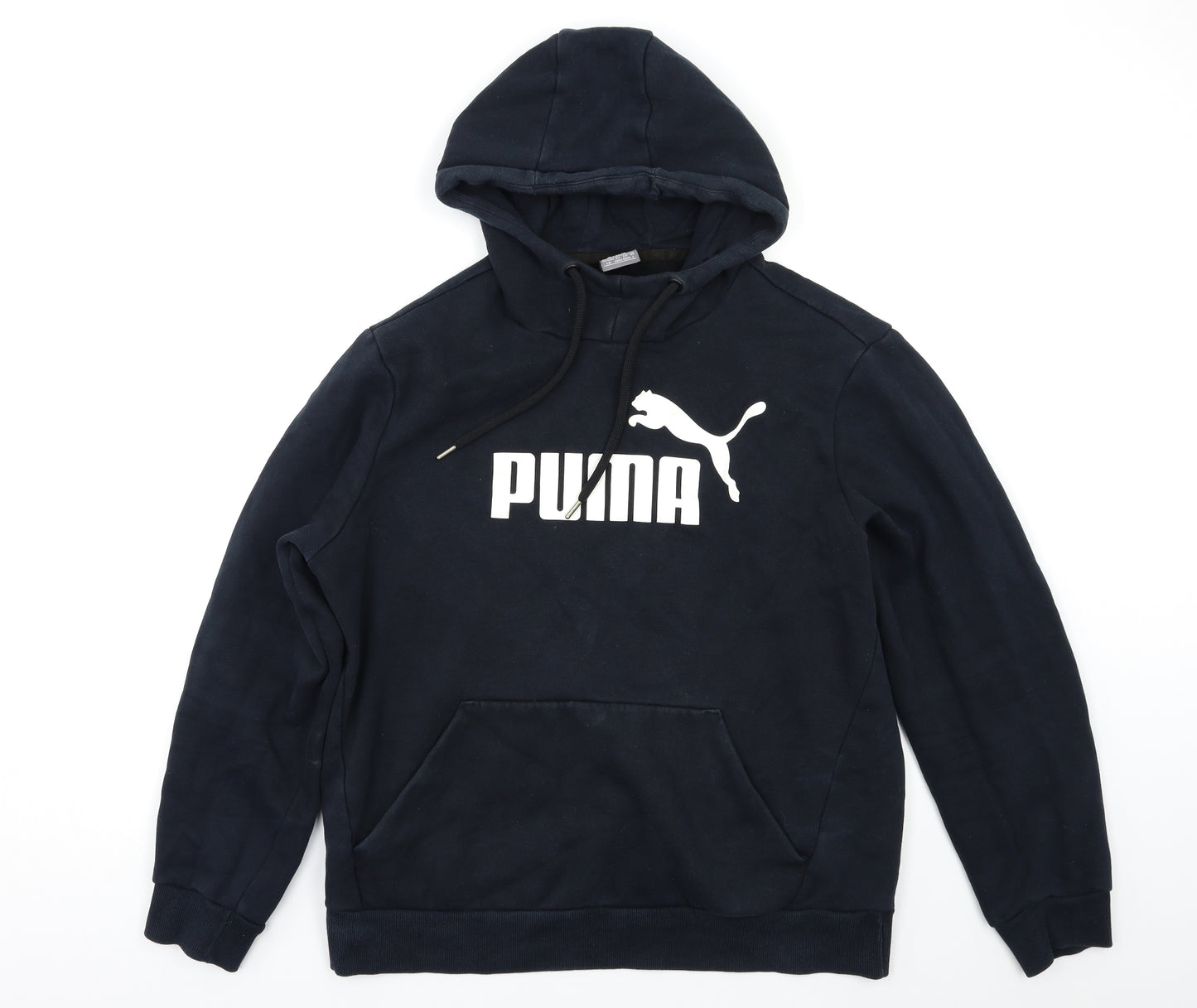PUMA Mens Black   Pullover Hoodie Size L