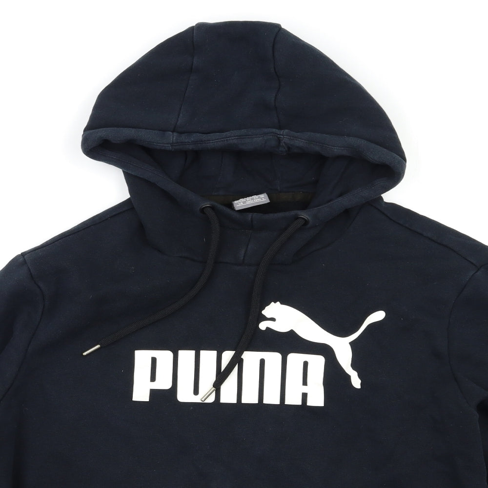 PUMA Mens Black   Pullover Hoodie Size L