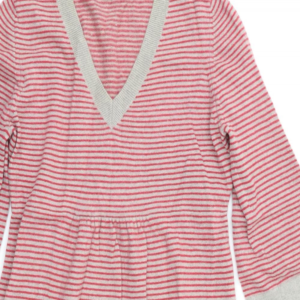 Boden Womens Red Striped  Jumper Dress  Size 14