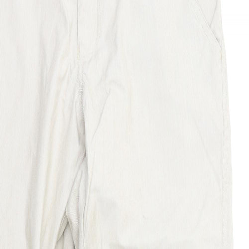 Blackberrys Womens Beige Striped  Chino Trousers Size S L30 in