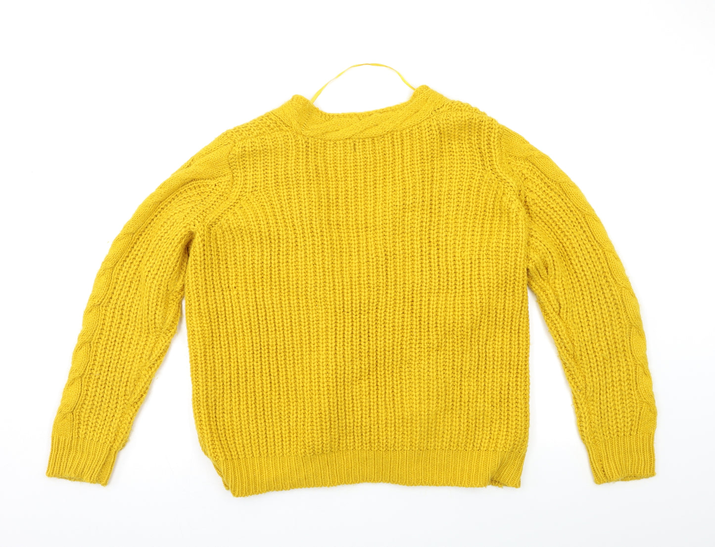 Primark Womens Yellow   Cardigan Jumper Size L