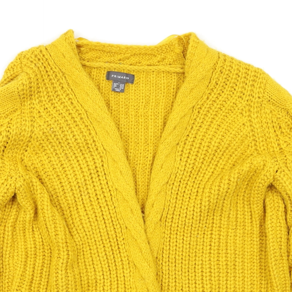 Primark Womens Yellow   Cardigan Jumper Size L