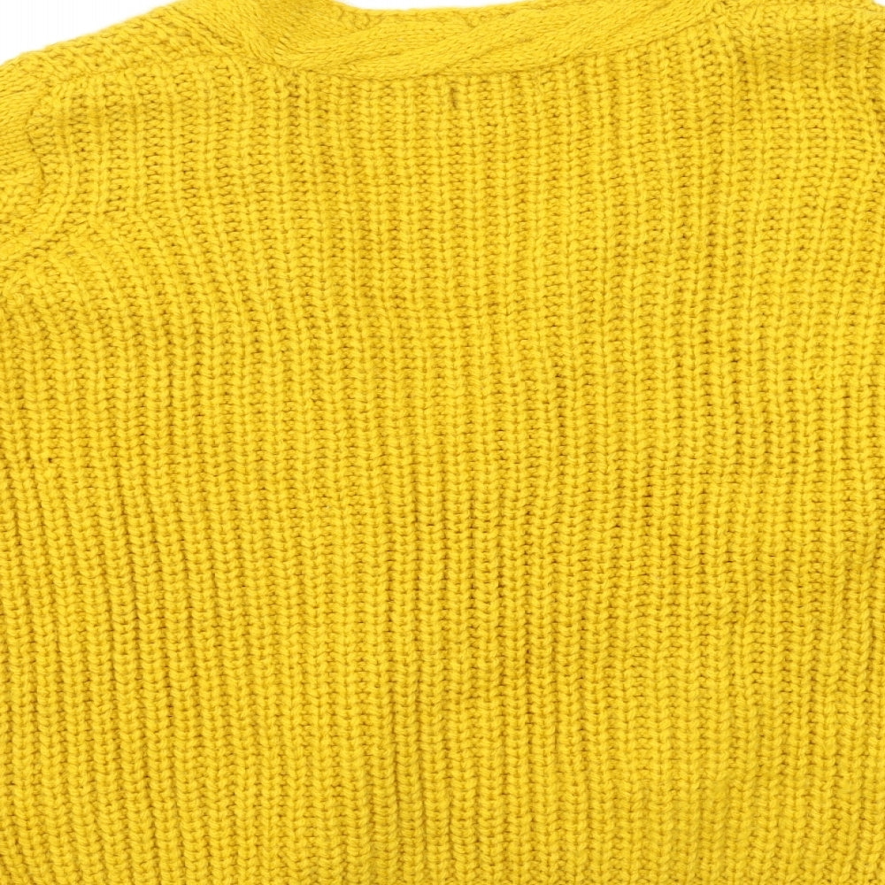 Primark Womens Yellow   Cardigan Jumper Size L