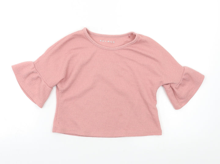 Nutmeg Girls Pink Basic Blouse Size 5-6 Years