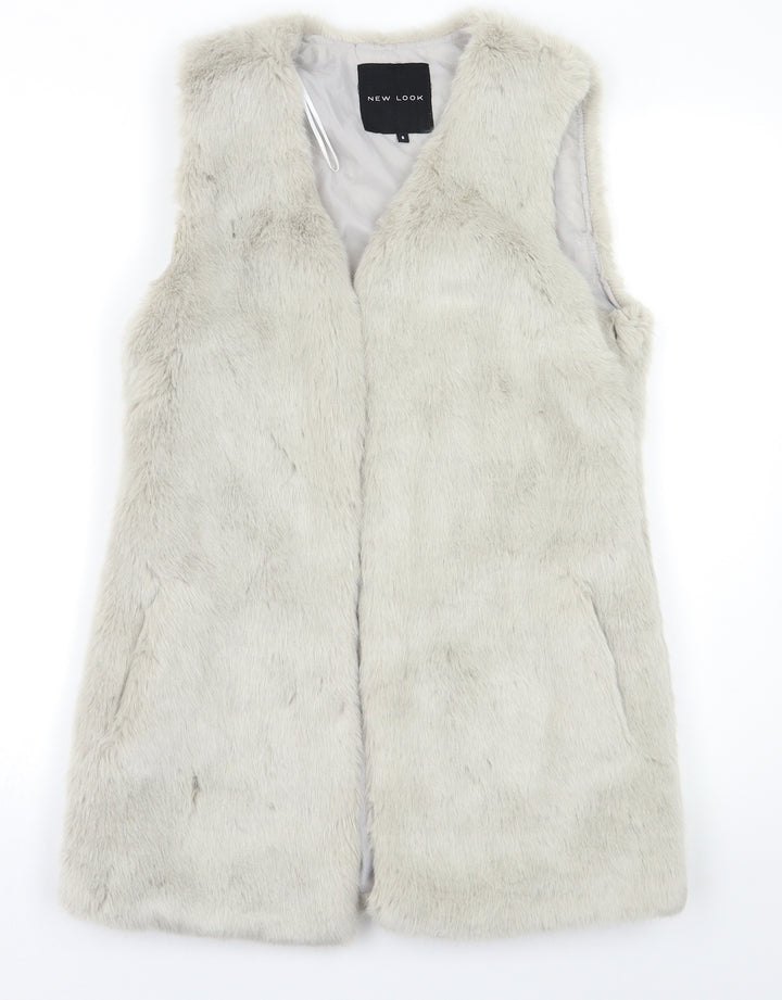 New Look Womens Grey   Jacket Waistcoat Size 8