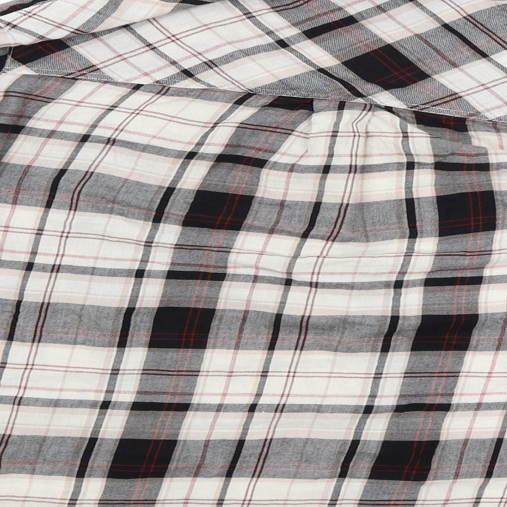 M&S Womens Multicoloured Check  Basic Button-Up Size 16