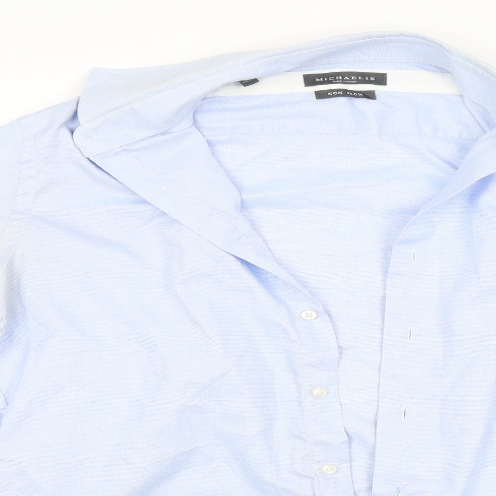 Michaelis Mens Blue    Dress Shirt Size 15.5