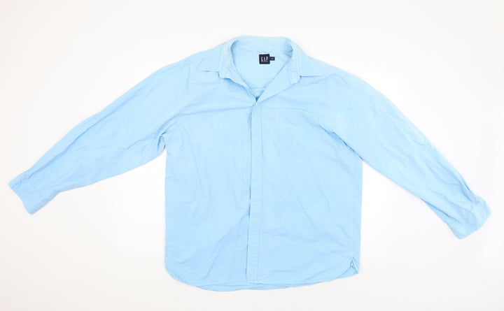 Gap Mens Blue Button-Up Size L