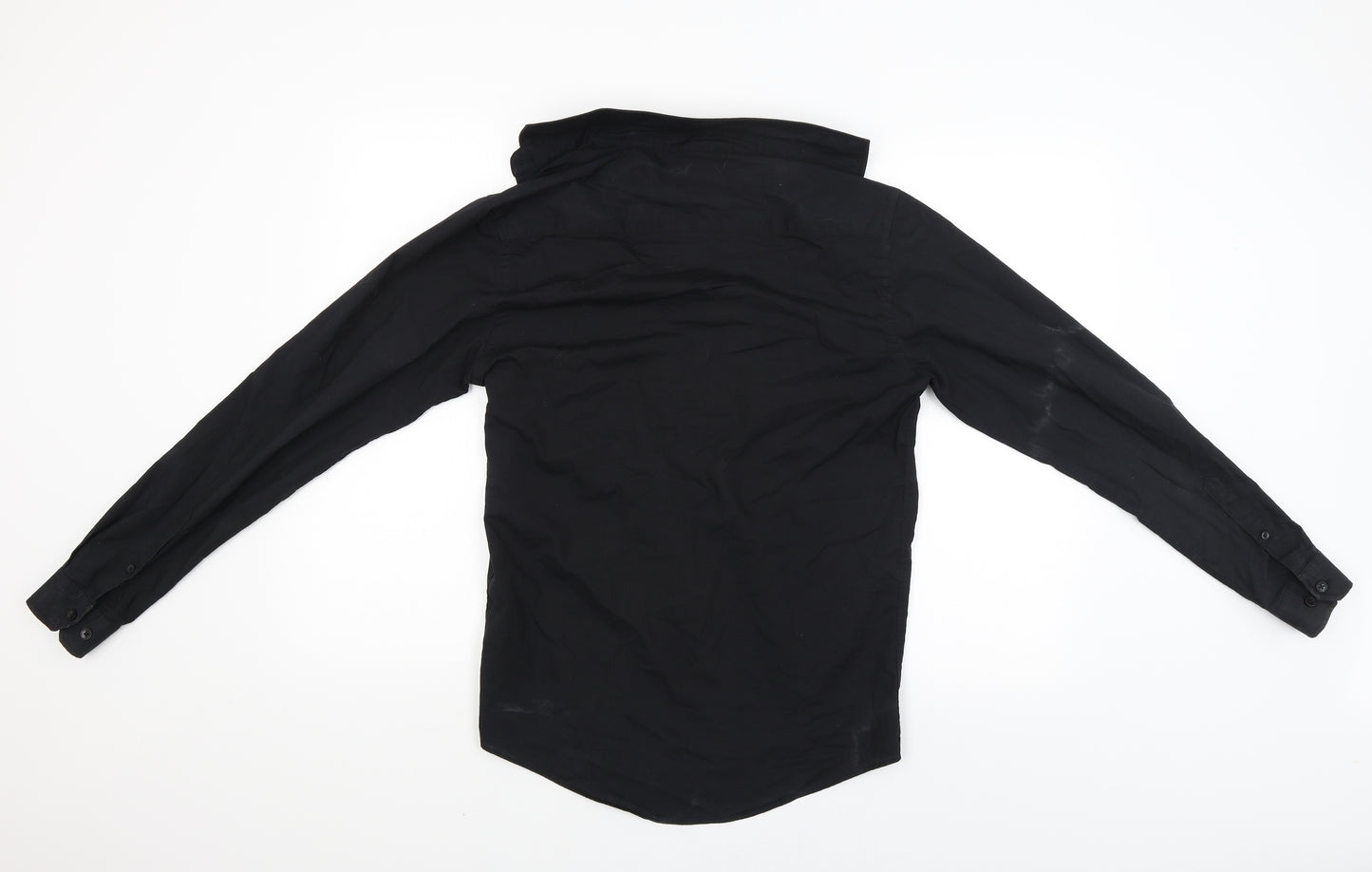 Primark Mens Black    Button-Up Size 14.5