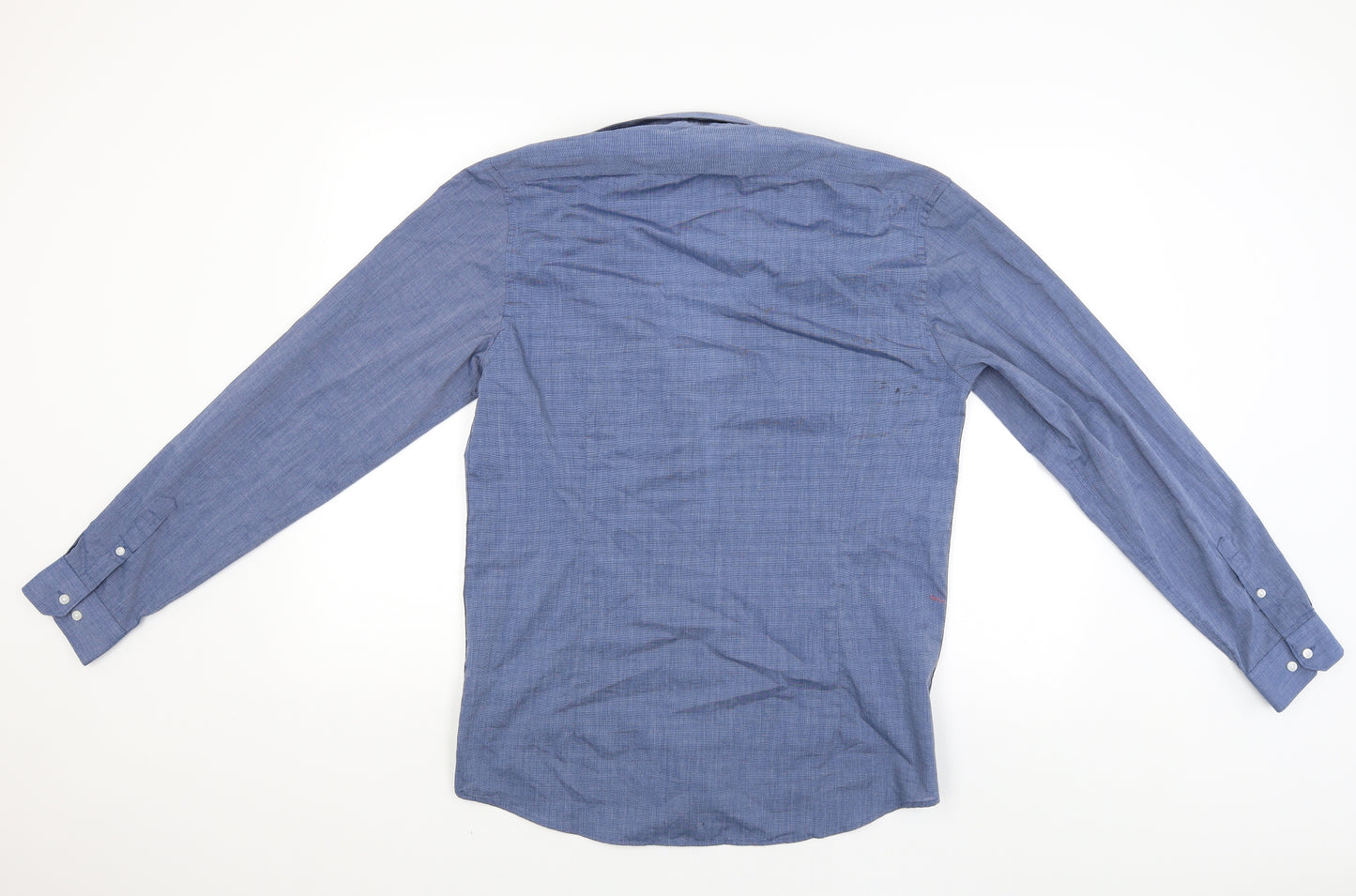 Red Herring Mens Blue    Button-Up Size 15.5