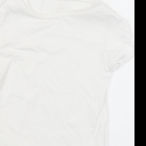 Very Girls White   Basic T-Shirt Size 8 Years